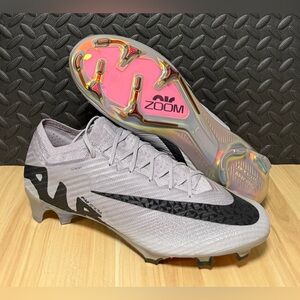 Nike Zoom Vapor 15 Elite FG Atmosphere Grey Soccer HF4396-001‎ Mens Size 13